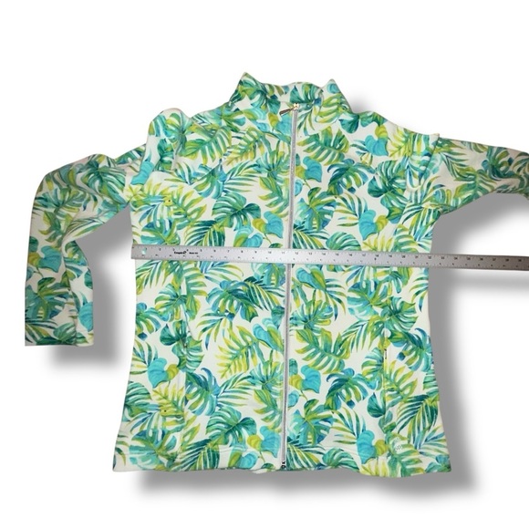 TOMMY BAHAMA Aruba La Playa Palms Full-Zip Sweatshirt - XL White/Green - Picture 6 of 15